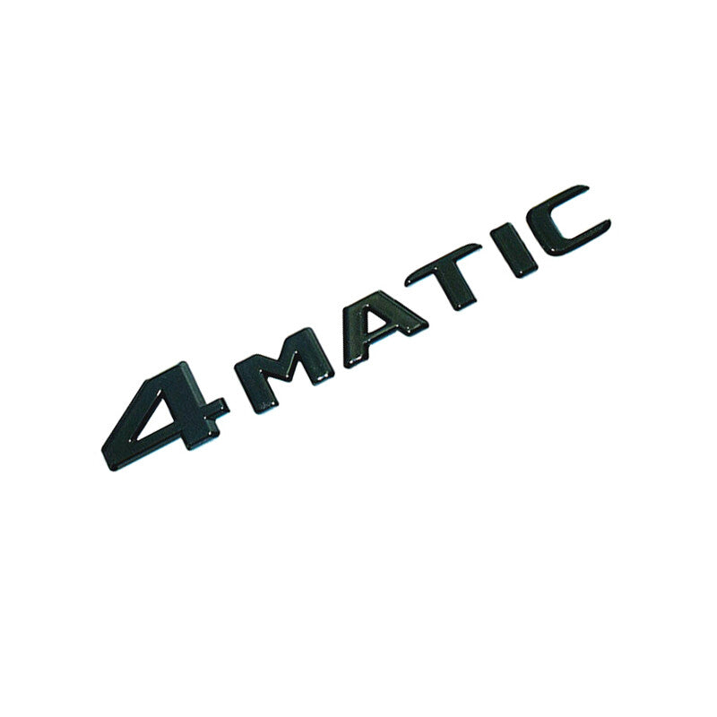 3pcs S550 4MATIC Rear Star Emblem Gloss Black Letter Badges For MB W221 Sedan