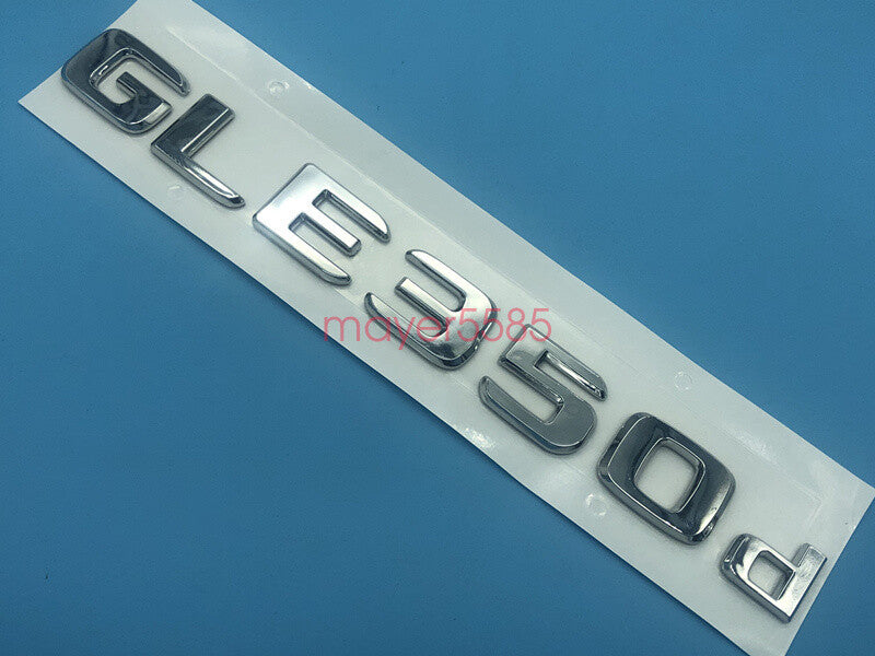 Chrome " GLE350d " Number Letters Rear Trunk Badge Emblem for Mercedes Benz GLE