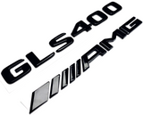 #2 BLACK GLS400 + AMG REPLACEMENT FOR MERCEDES REAR TRUNK NAMEPLATE EMBLEM BADGE