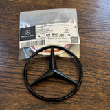 For W166 SUV Mercedes GLOSS BLACK Star Emblem Rear Trunk Lid Badge AMG GLE350