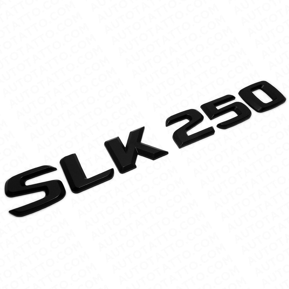 12-14 SLK 250 AMG Letter Emblem Trunk Logo Nameplate Badge Decorate Sport Black