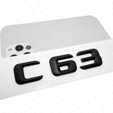 15-16 C 63 AMG Letter Emblem Rear Trunk 3D Logo Badge Decorate Sport Matte Black