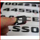 Black C43+AMG+STAR Rear Star Badge Emblem for Mercedes-Benz C-Class W205 4DR