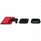 For Audi RS 8 Gloss Black Rear Letter Tail Badge Trunk Emblem Badge Logo Sport