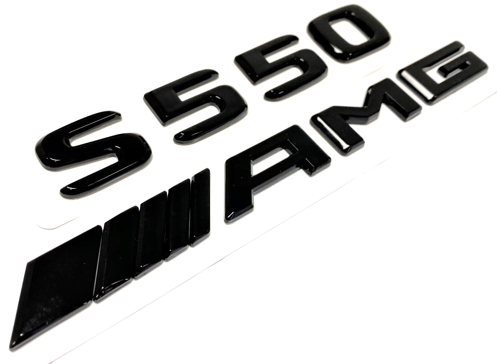 S550 + AMG BLACK FOR MERCEDES REAR TRUNK EMBLEM BADGE NAMEPLATE DECAL NUMBERS