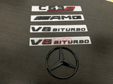 NEW Gloss Black COUPE C63S AMG V8 BITURBO Star Emblem Package C63 C205 Badges
