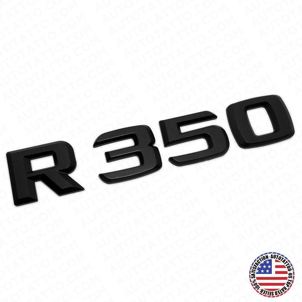 Benz R 350 AMG Letter 3D Emblem Trunk Logo Nameplate Badge Decorate Sport Black
