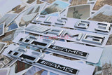 Chrome "CLS63+ AMG + 6.3 AMG" Letters Trunk Embl Badge Sticker for Mercedes Benz