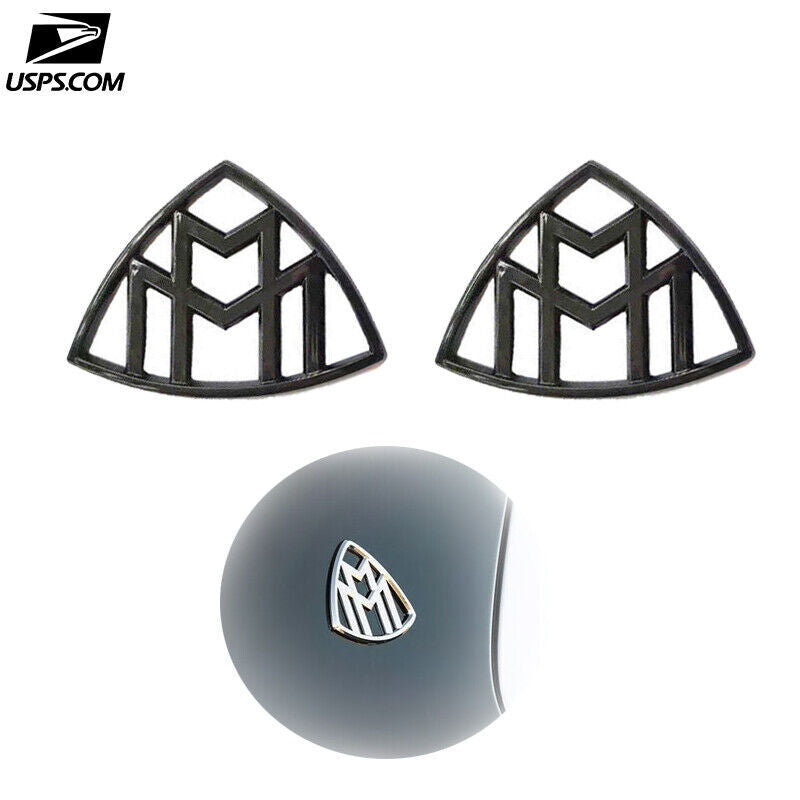 Gloss Black For Mercedes-Benz Maybach Auto Car Side Emblem Badge Decal Sticker