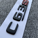 C63s Letters Trunk Emblem Badge Sticker for Mercedes Benz C63 AMG S Flat