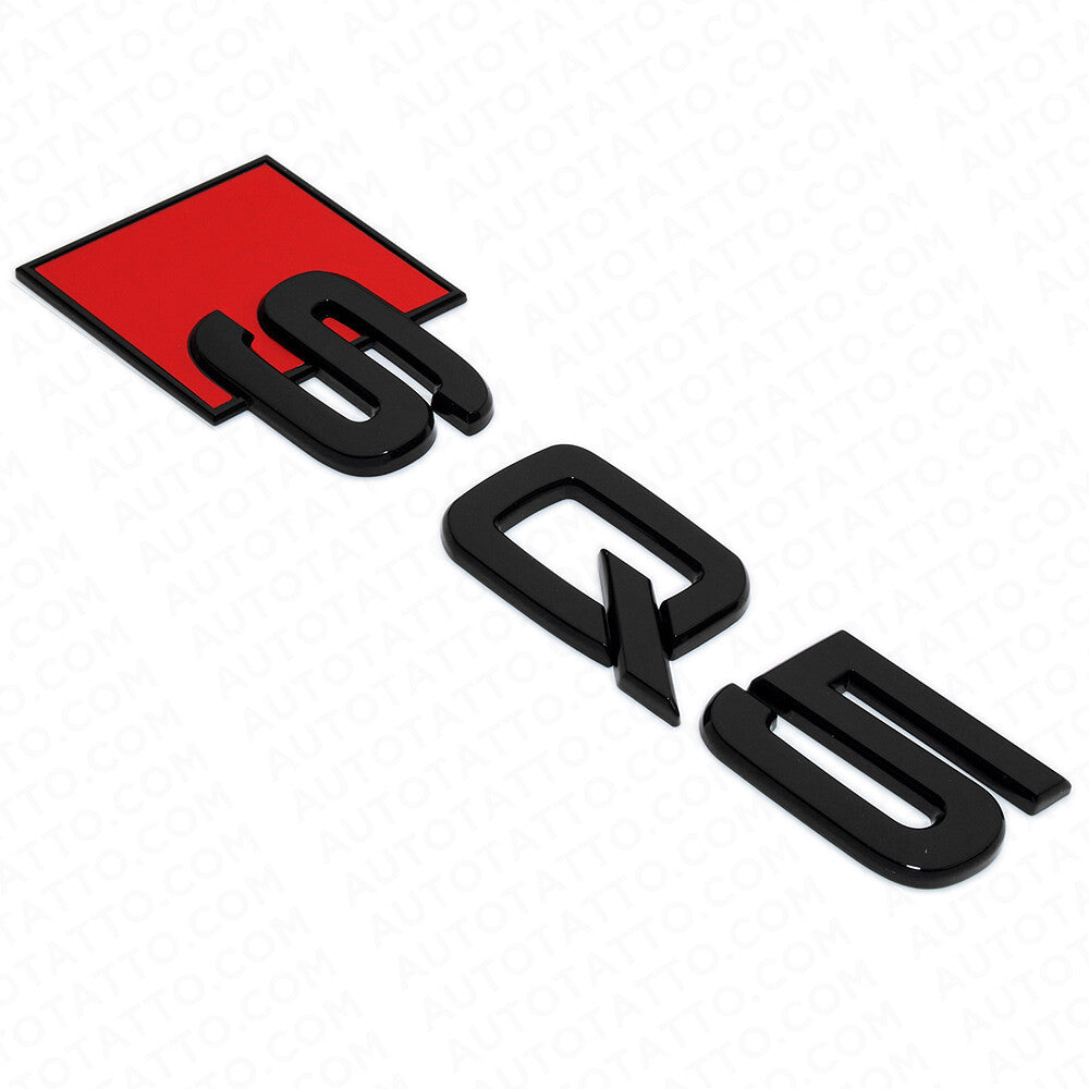 Audi SQ5 Gloss Black Rear Letter Liftgate Nameplate Trunk Emblem Badge Sport