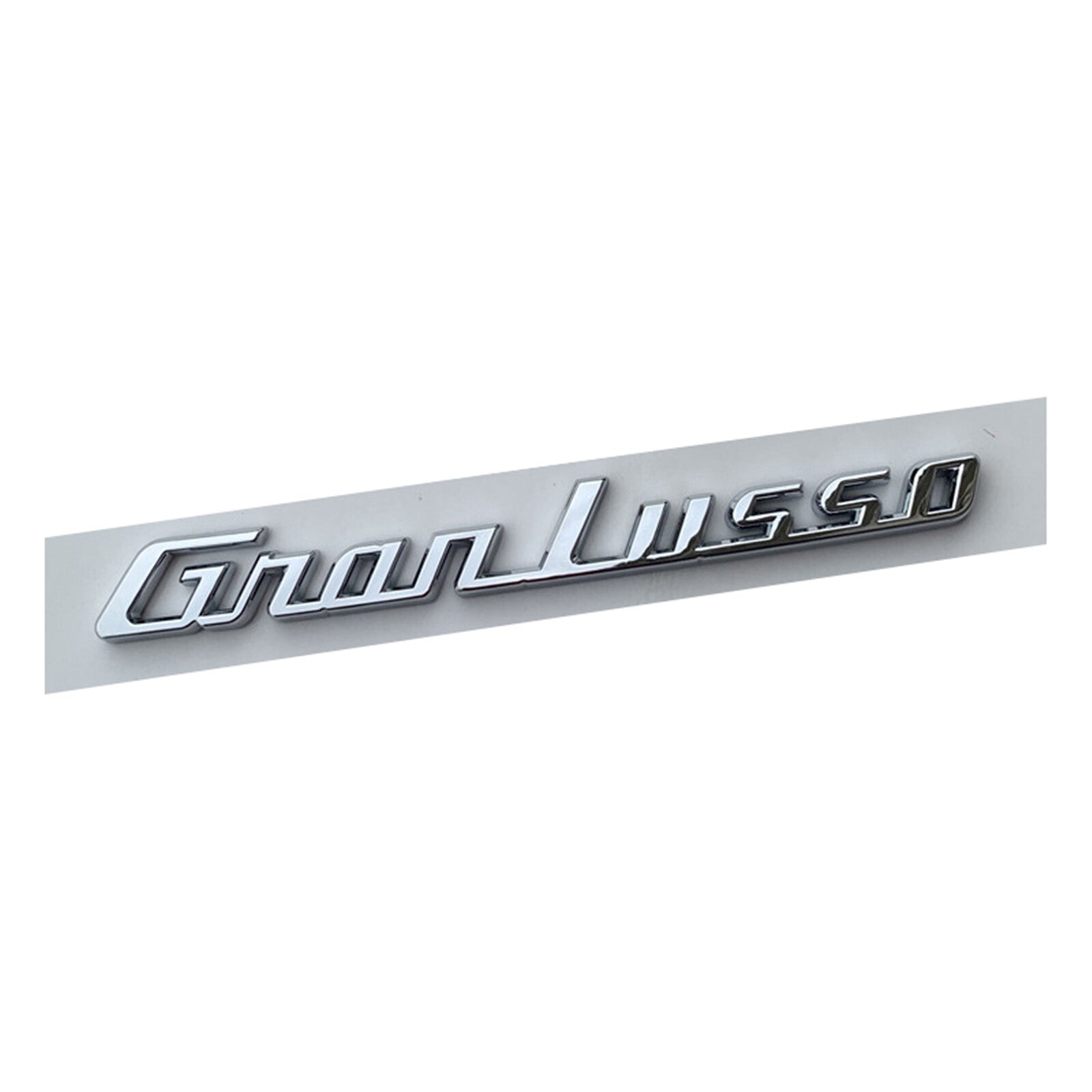 For Maserati Granlusso silver Rear Badge Emblem Look Deck lid Trunk decal