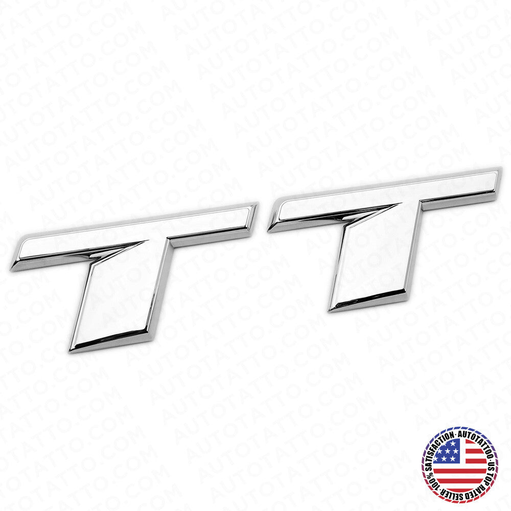 16-25 Audi TT OEM Chrome Rear Letter Tail Nameplate Trunk Emblem Badge Sport
