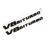 G550 SUV V8 BITURBO Rear Star Emblem Black Badge Set For Mercedes G Class W463