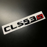 CLS53S Glossy Black Red S Car Rear Trunk Lid Sticker Emblem For Mercedes-Benz