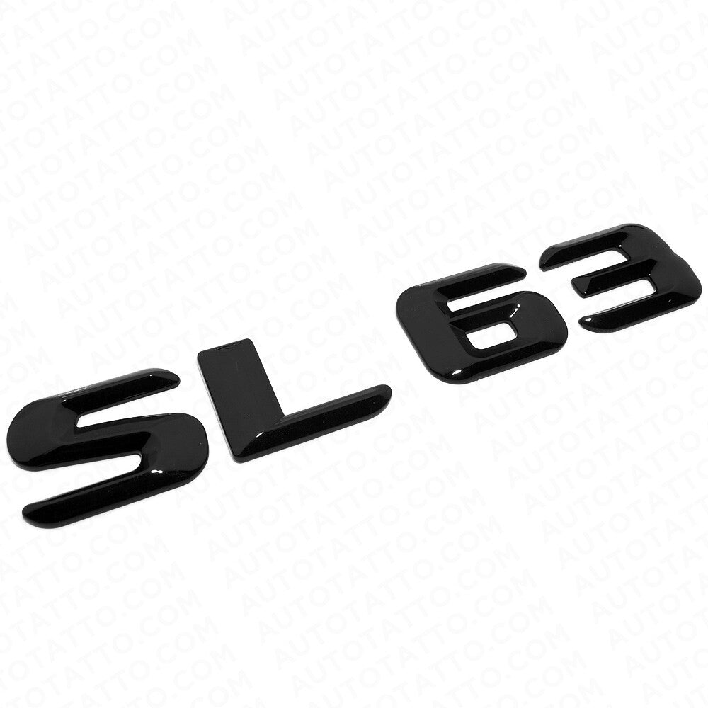 15-16 SL 63 AMG Letter 3D Emblem Trunk Logo Nameplate Badge Decorate Gloss Black