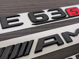 Gloss Black E63S AMG Trunk emblem badge For Mercedes-Benz E63 E63S AMG W213