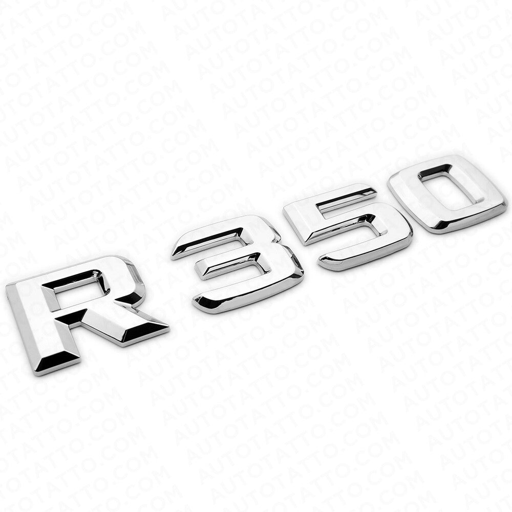 Benz R 350 AMG Letter 3D Emblem Trunk Logo Nameplate Badge Decorate Sport Chrome