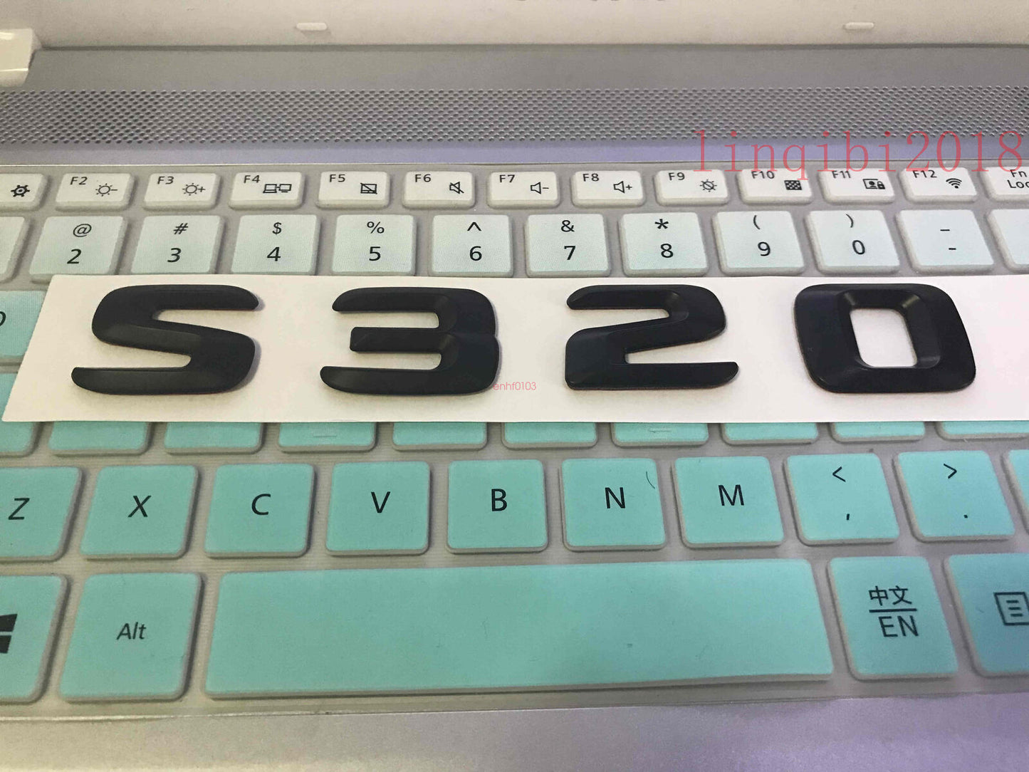 Black " S320 " High quality Rear Trunk Emblem Decal Badge FOR Mercedes Benz S320