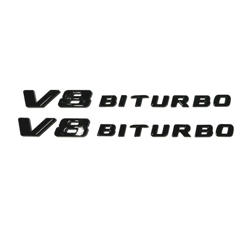 S63 SEDAN AMG V8 BITURBO Rear Star Emblem Black Badge Combo Set For MB W221