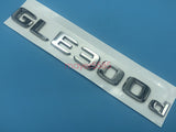 Chrome " GLE300d " Number Letters Rear Trunk Badge Emblem for Mercedes Benz GLE
