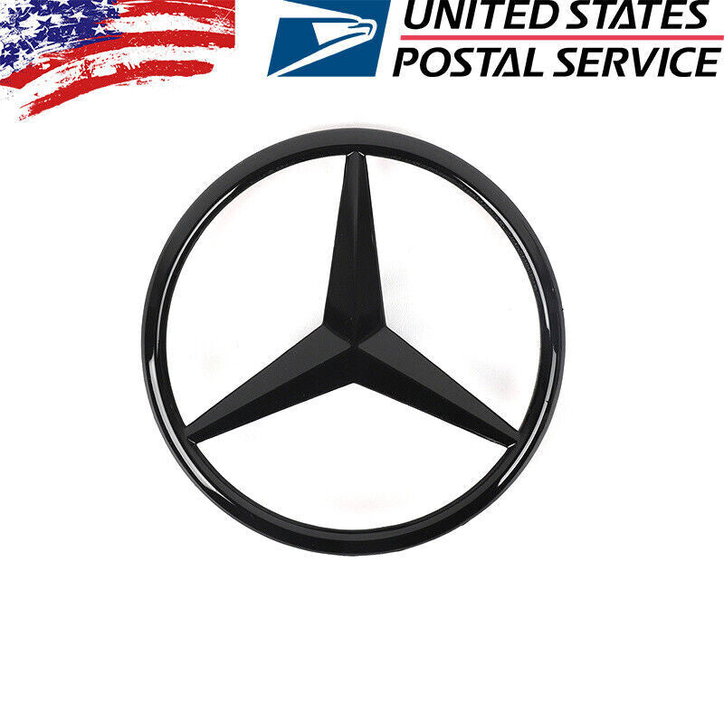 W218 Mercedes GLOSS BLACK Star Emblem Rear Trunk Lid Logo Badge AMG CLS63 CLS550
