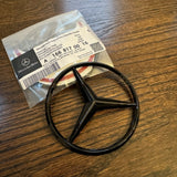For W166 SUV Mercedes GLOSS BLACK Star Emblem Rear Trunk Lid Badge AMG GLE350