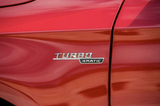 Chrome Turbo 4MATIC side badge emblem sticker for MB A45 CLA45 AMG