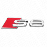 For Audi S8 OEM Chrome Rear Letter Tail Badge Trunk Emblem Badge Logo Sport