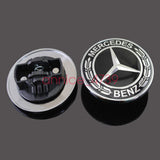 NEW AMG Hood Black Flat Laurel Wreath Badge Emblem A0008171701
