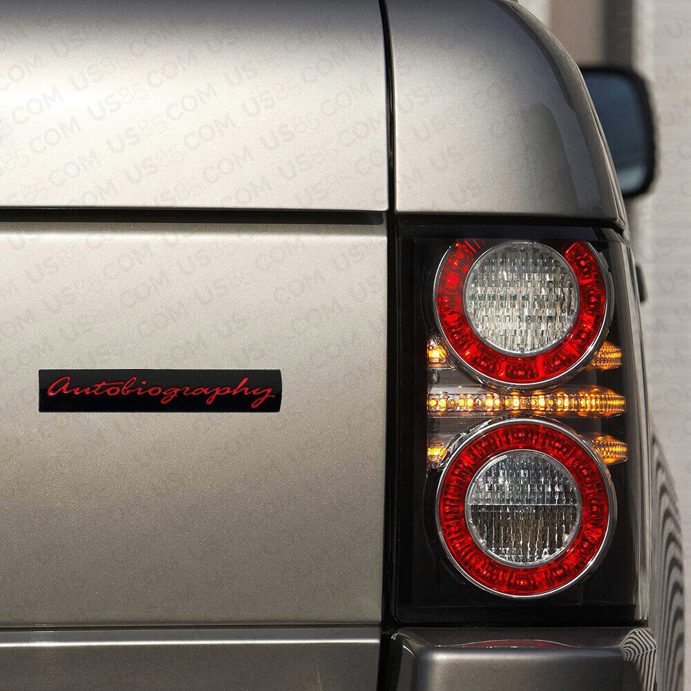 For Range Land Rover Autobiography Car Sport Tailgate Logo Emblem Badge Red SV
