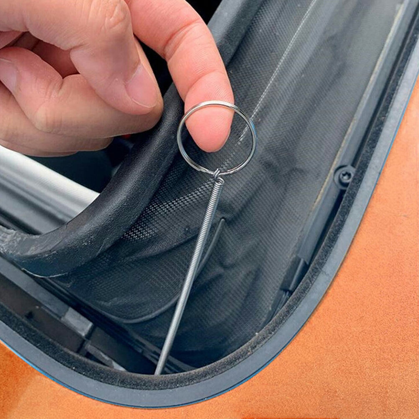 150cm Car Flexible Drain Dredge Sunroof Cleaning Scrub Brush Tool Accessories.