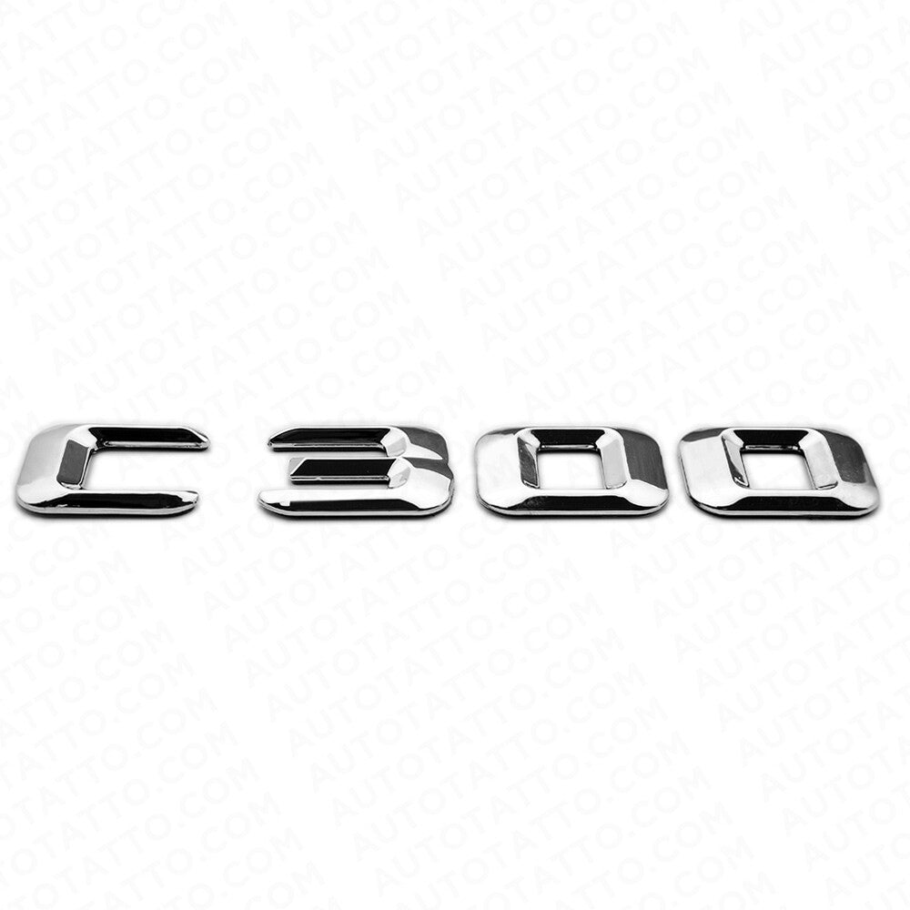 15-16 C300 Emblem Rear Trunk Lid Letter Logo Nameplate Badge Decorate AMG Chrome