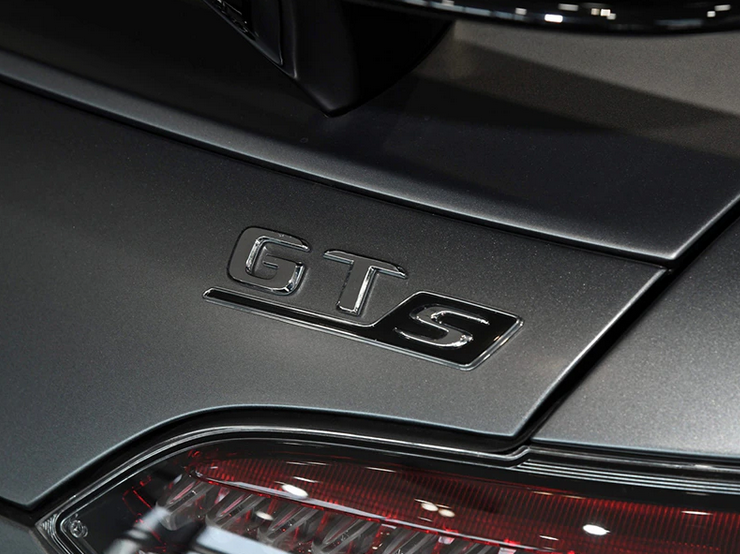 For GTS Car Rear Sticker Trunk Emblem Boot Back Letters Gloss Black Red