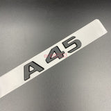 Matte black A45 AMG TURBO 4 MATIC Trunk Emblem Badge Sticker For Mercedes Benz