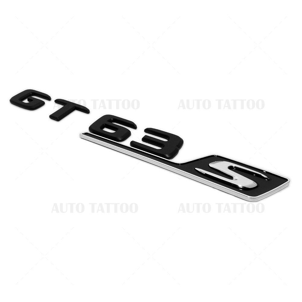 Mercedes AMG GT 63 S Letter Emblem Trunk Logo Nameplate Badge Sport Matte Black