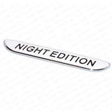 2pcs 3D Night Edition Fender Marker Car AMG Logo Badge Emblem Sport Decoration