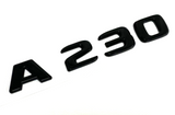 GLOSS BLACK A230 FOR MERCEDES REAR TRUNK EMBLEM BADGE NAMEPLATE DECAL NUMBERS