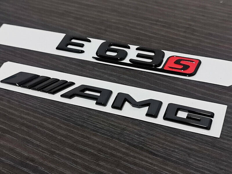 Gloss Black E63S AMG Trunk emblem badge For Mercedes-Benz E63 E63S AMG W213
