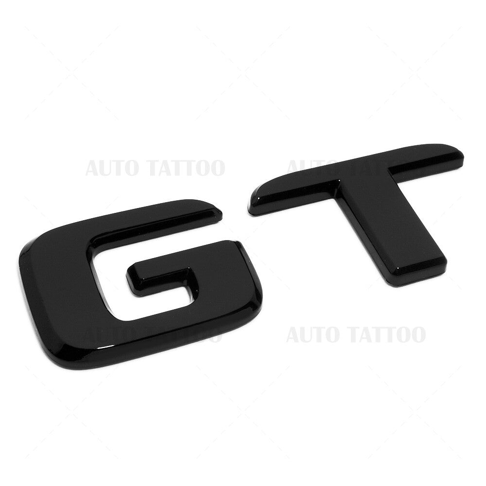 17-21 AMG GT Letter Emblem 3D Trunk Logo Nameplate Badge Decorate Gloss Black