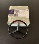 Trunk Star Emblem Matt Black Rear Lid Logo Badge For Mercedes C253 GLC  AMG