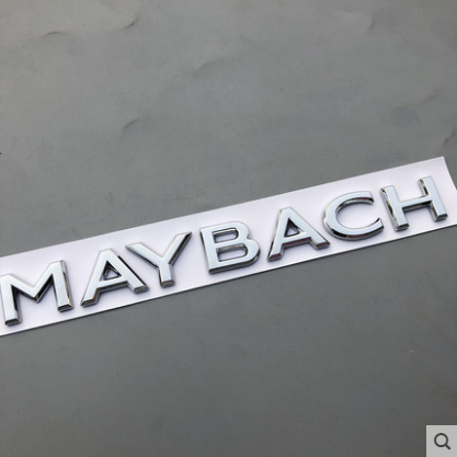 Chrome 3D S450 Maybach Number Trunk Letters Badge Emblems Sticker For Benz