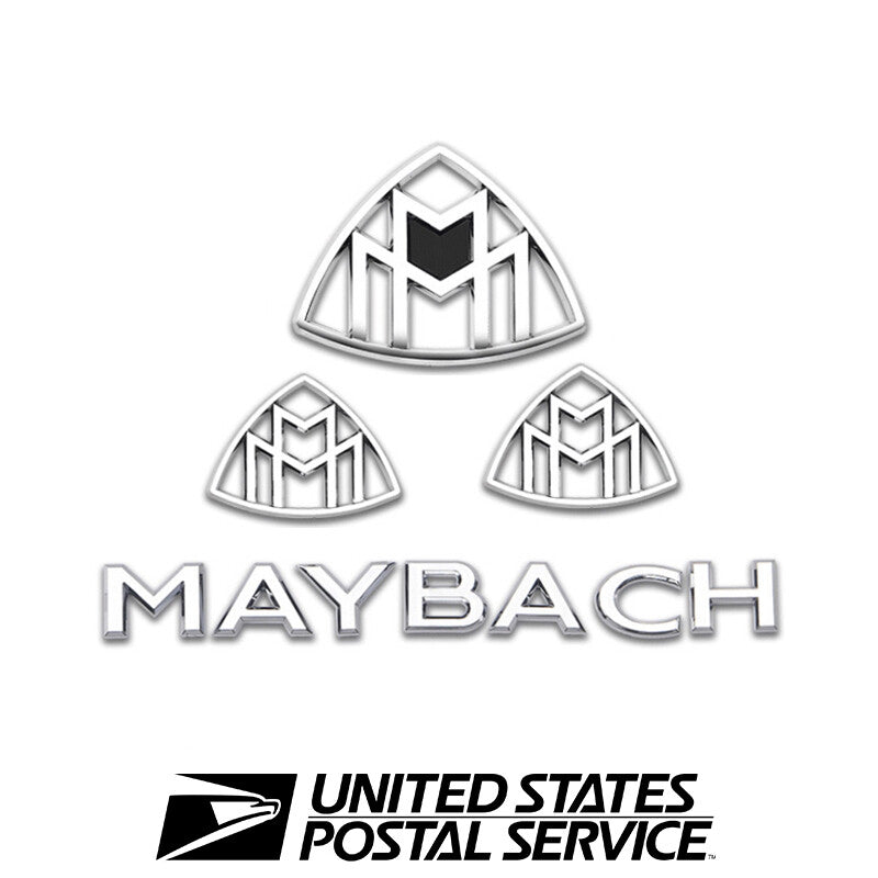 Silver Side Rear Trunk Badge Emblem For Mercedes Benz Maybach S Class S500 S600