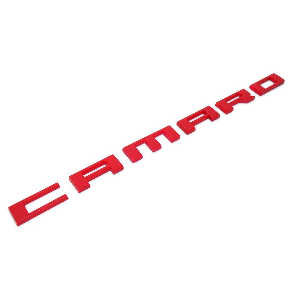2pcs Camaro Emblem 2010-2015 Side Fender Badge Letter Nameplate Matte Red