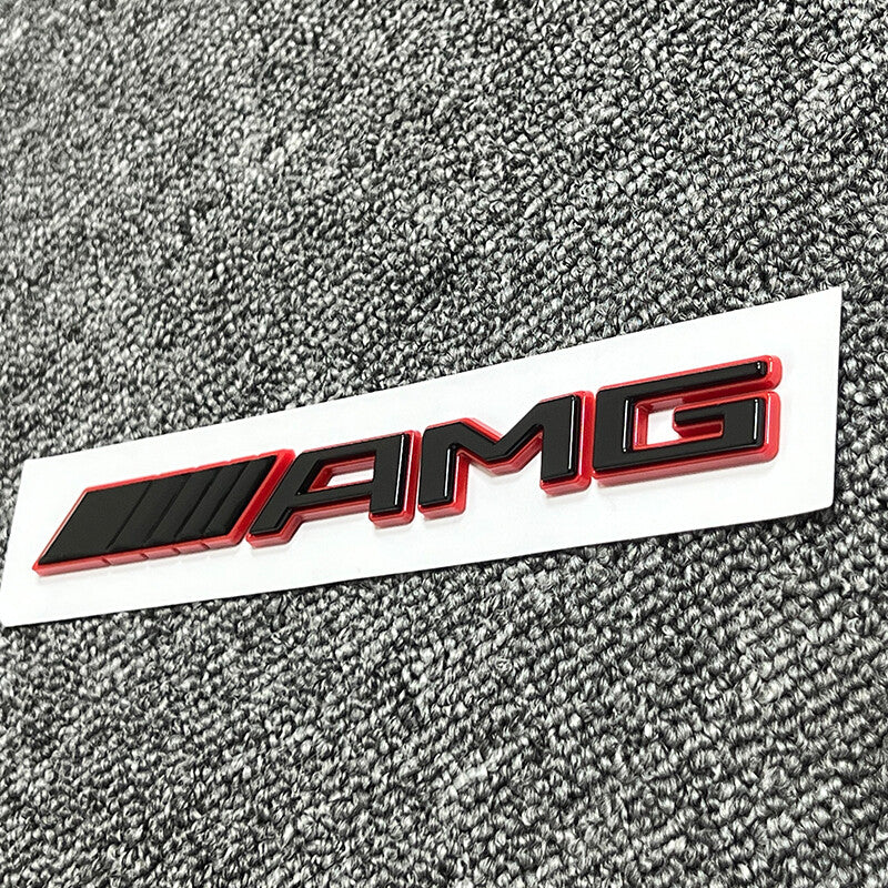 For AMG Emblem Trunk Gloss Black 3D Rear Tailgate Letter Badge C E S SL SLK GT