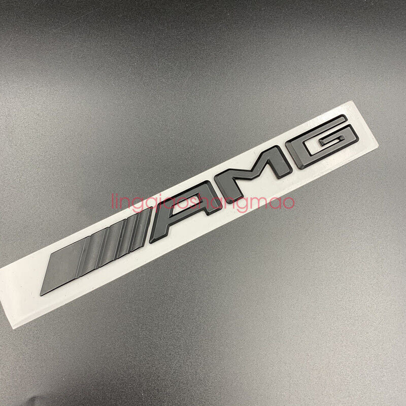 Matte black "C63 AMG 6.3 AMG" Letters Trunk Embl Badge Sticker for Mercedes