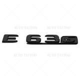 17-20 E63 S AMG Letter Emblem 3D Trunk Logo Nameplate Badge Decorate Blackout