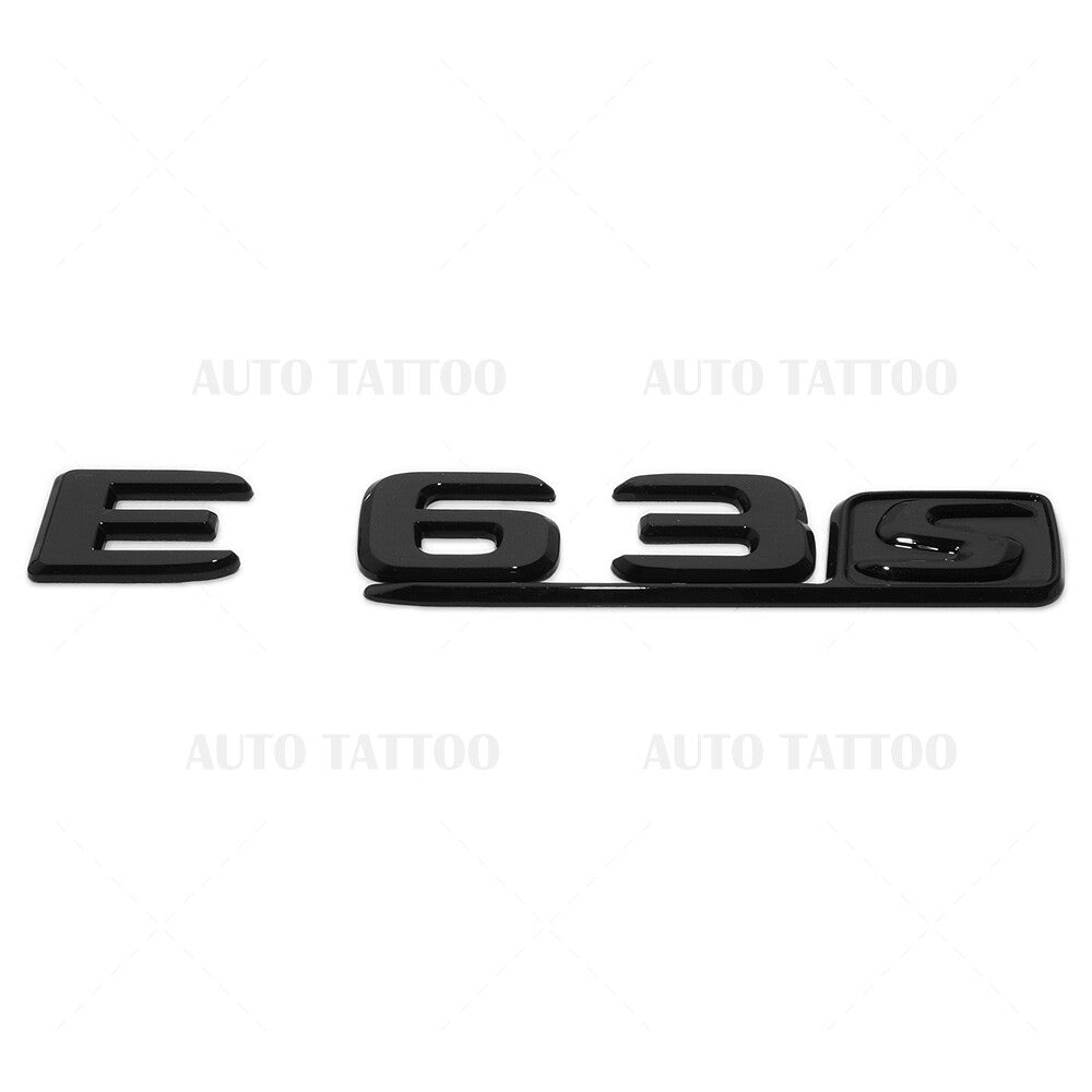 17-20 E63 S AMG Letter Emblem 3D Trunk Logo Nameplate Badge Decorate Blackout