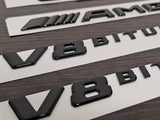Gloss Black GLE63S AMG S V8 BITURBO PACKAGE Trunk Emblem Badge Sticker W166 C292