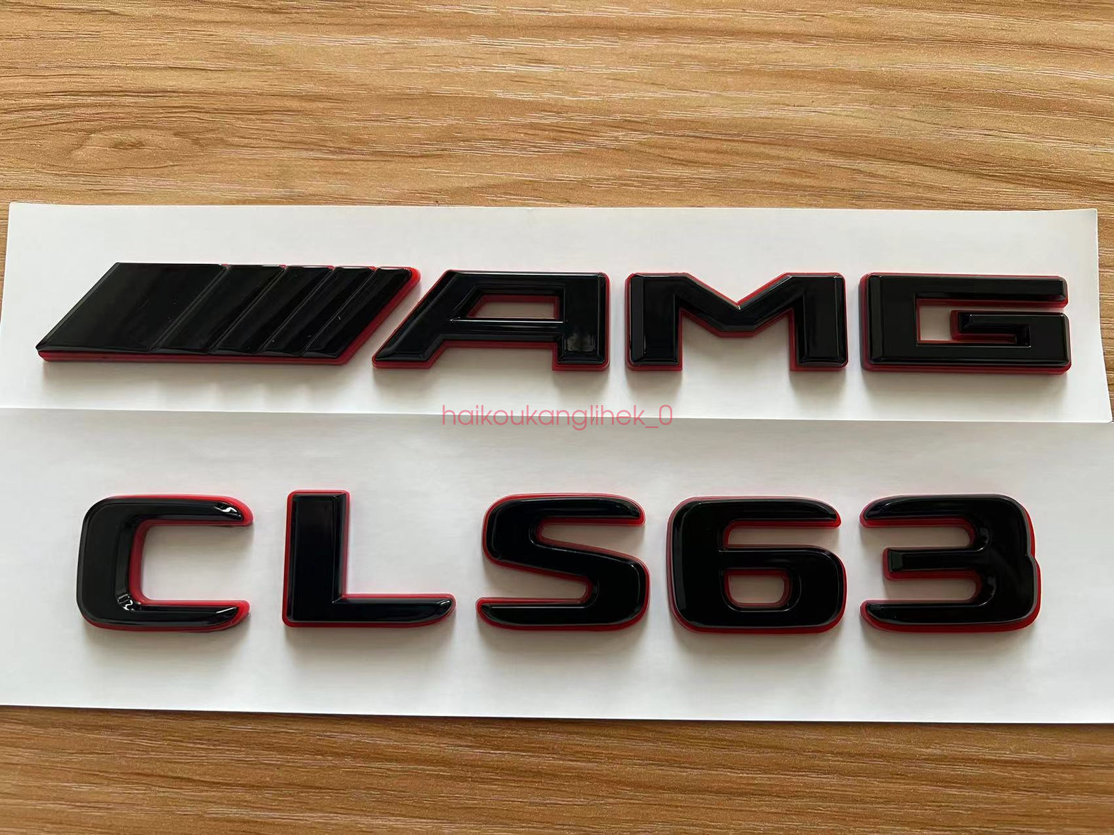 Black RED CLS63 AMG V8 BITURBO Emblem Badge Sticker Set For Mercedes CLS63